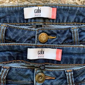 Bundle / Lot of 2 Cabi Distressed Skinny Jeans Styles 5087 and 3045 EUC